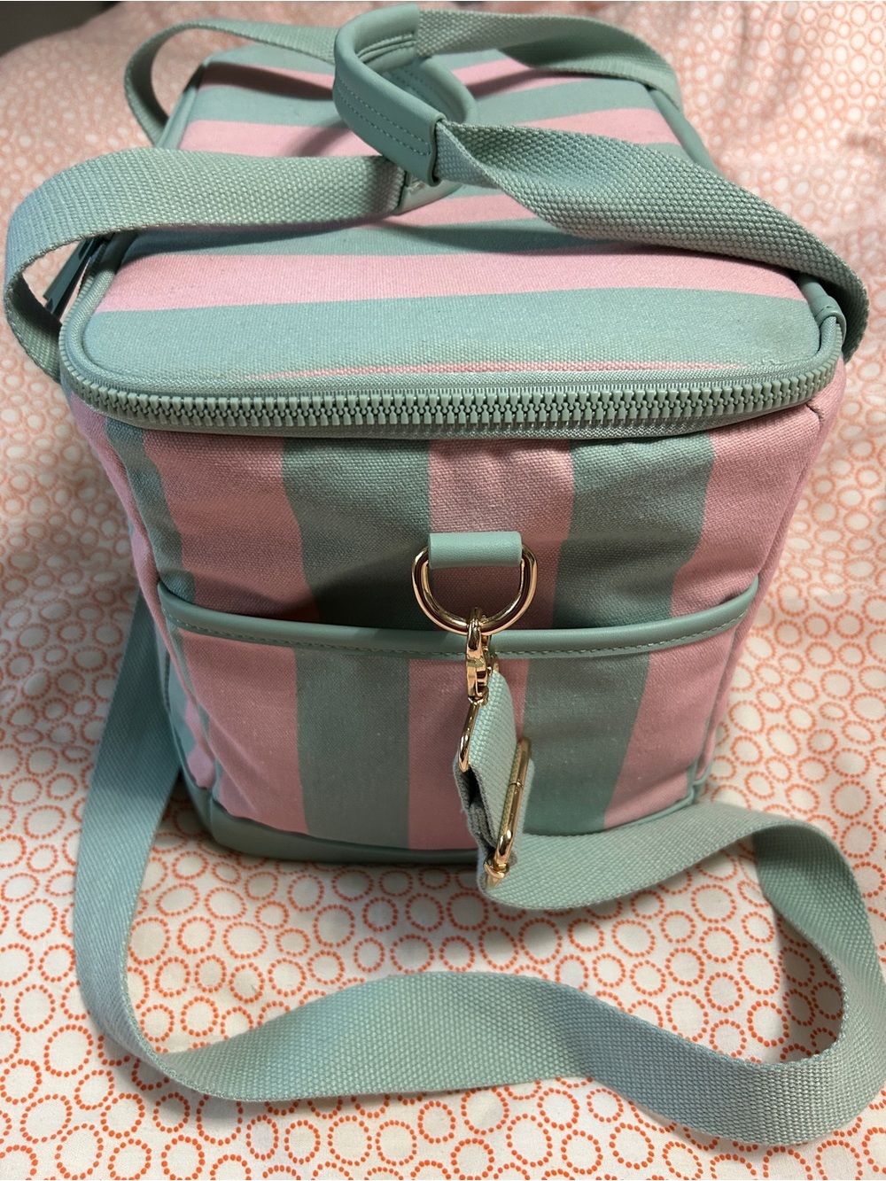 Poppy & Peonies Watermelon Stripe Cooler - Picture 8 of 12